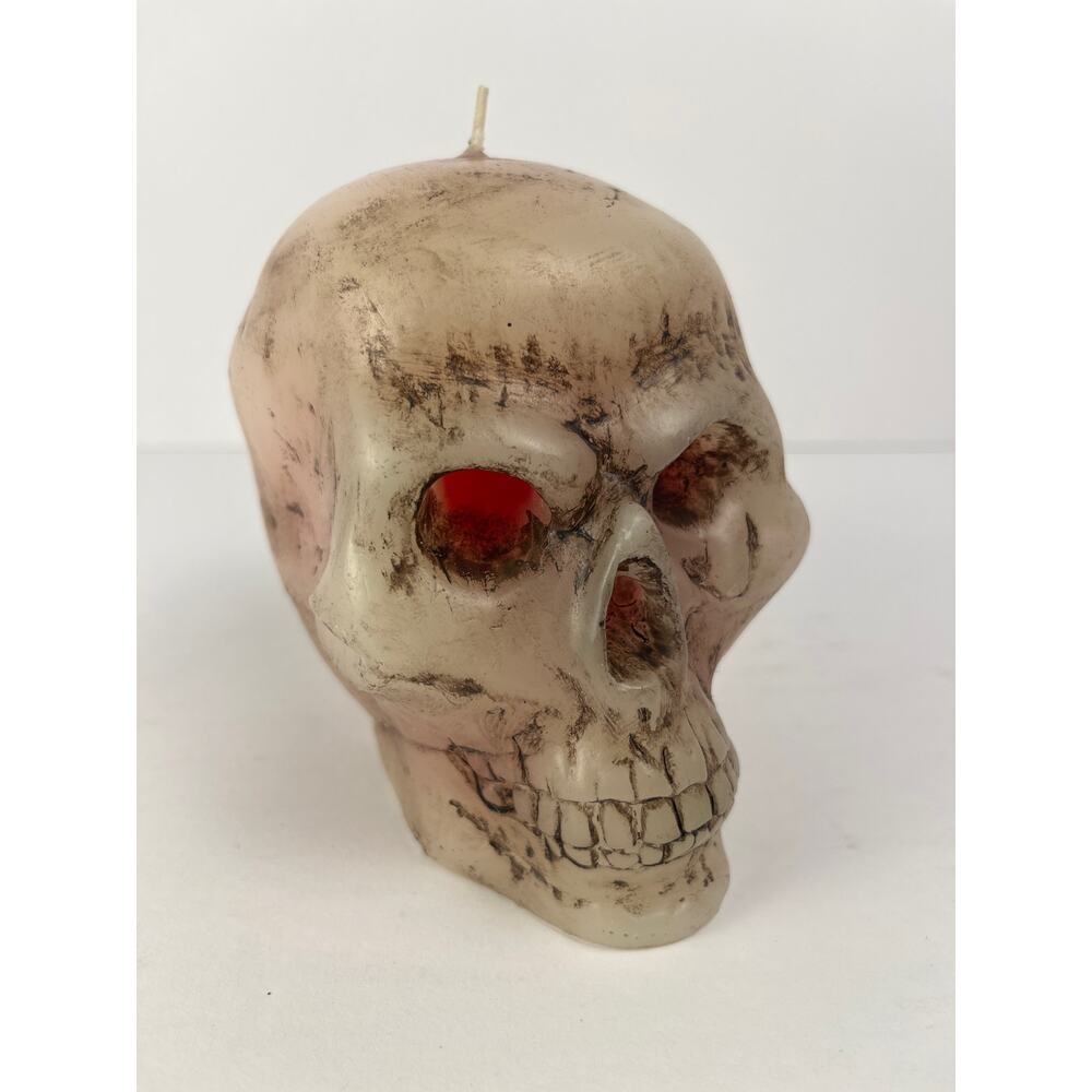Bleeding Skull Candle